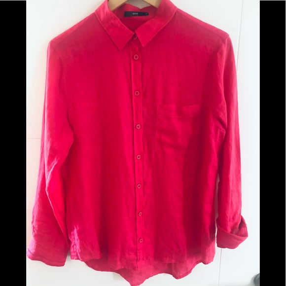 European designer blouse Rich raspberry colour - Picture 1 of 5